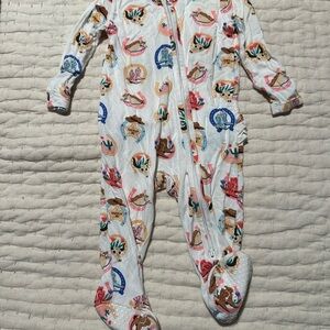 Angel Dear White and Blue Kids One Piece, 3-6 months